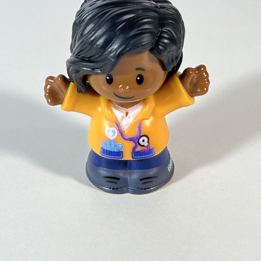 Fisher Price Little People EMT PARAMEDIC NURSE DOCTOR African American AMBULANCE